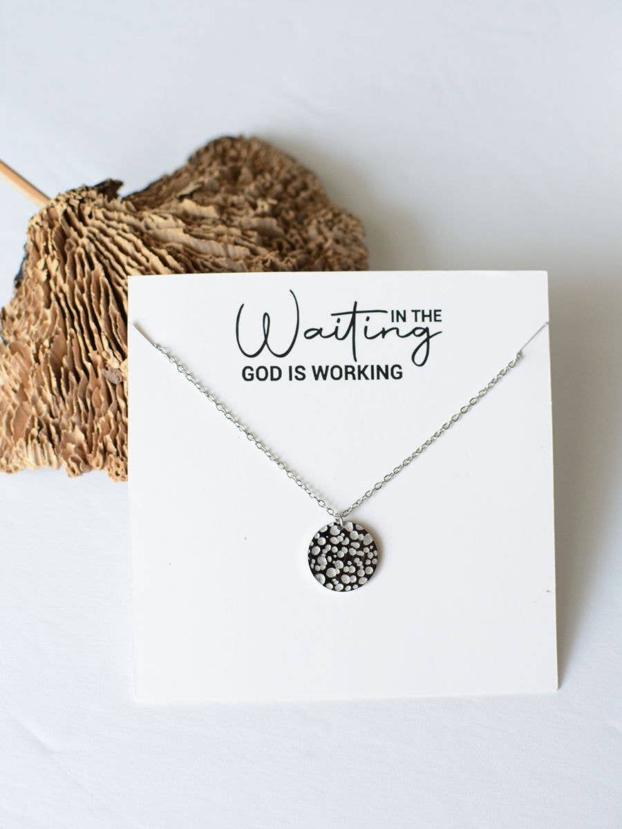 God is Working - Hammered Necklace