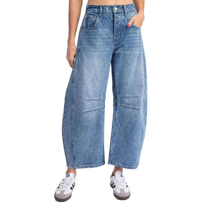 Mineral Washed Barrel Pants