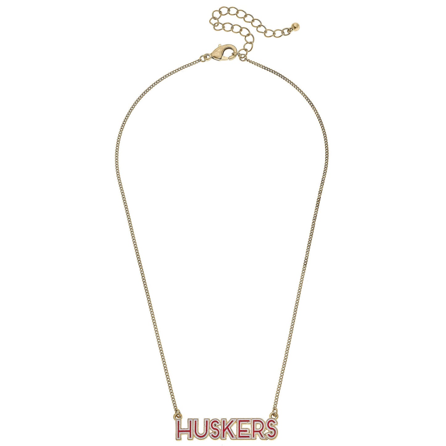Nebraska Cornhuskers Red Enamel Necklace