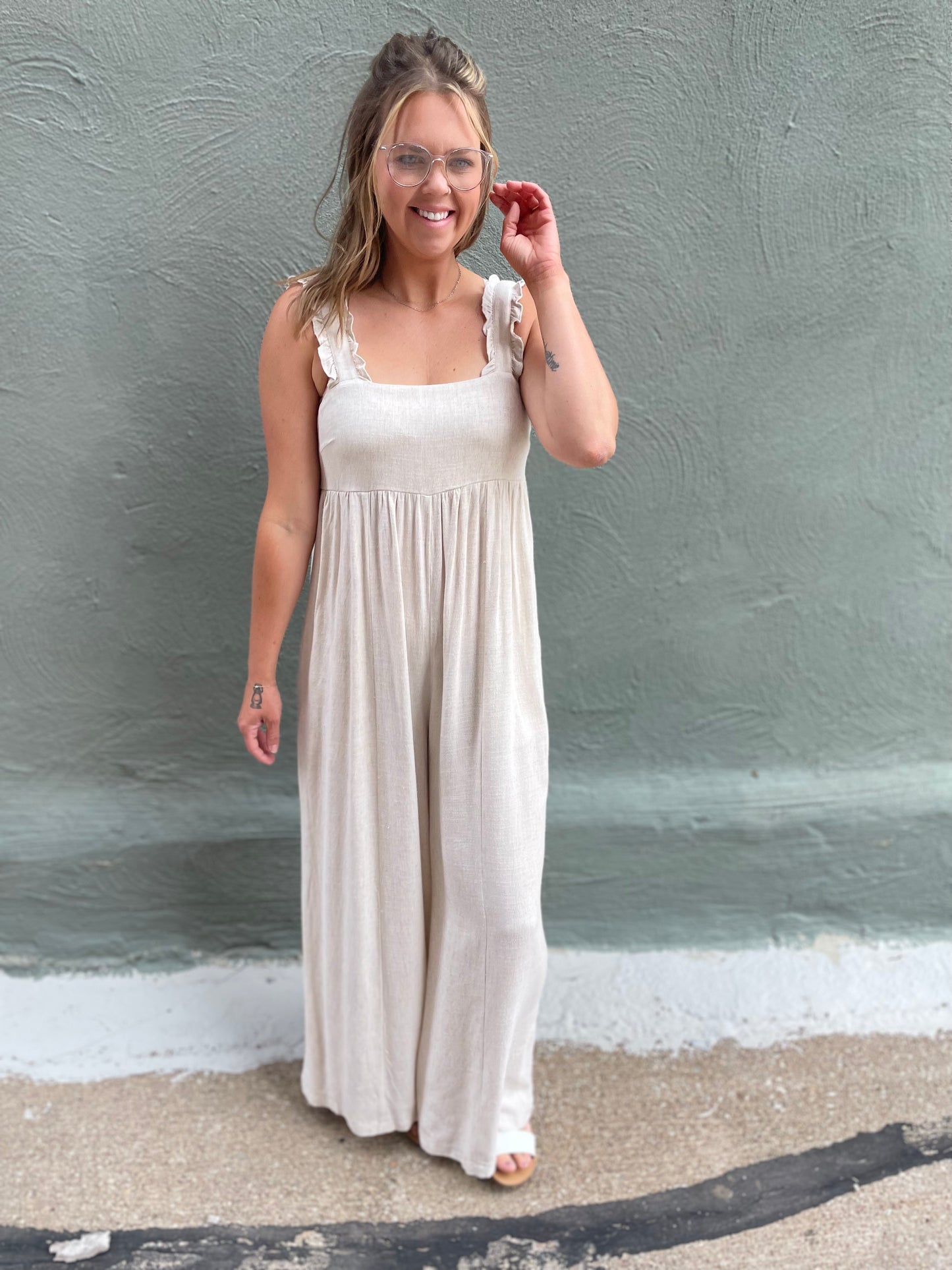 Ruffle Detail Jumpsuit