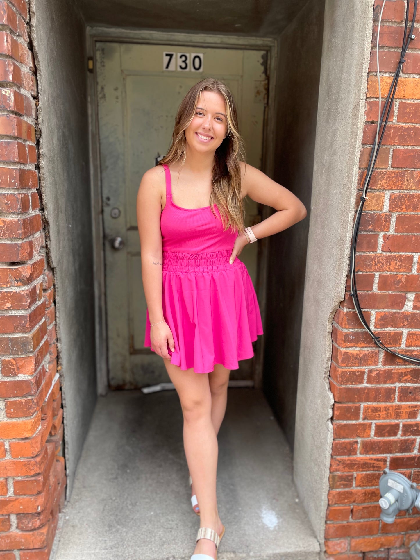Taya Athletic Dress - Pink