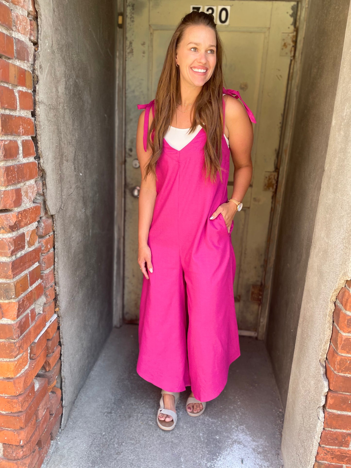 Jumpsuit Vibes - Raspberry