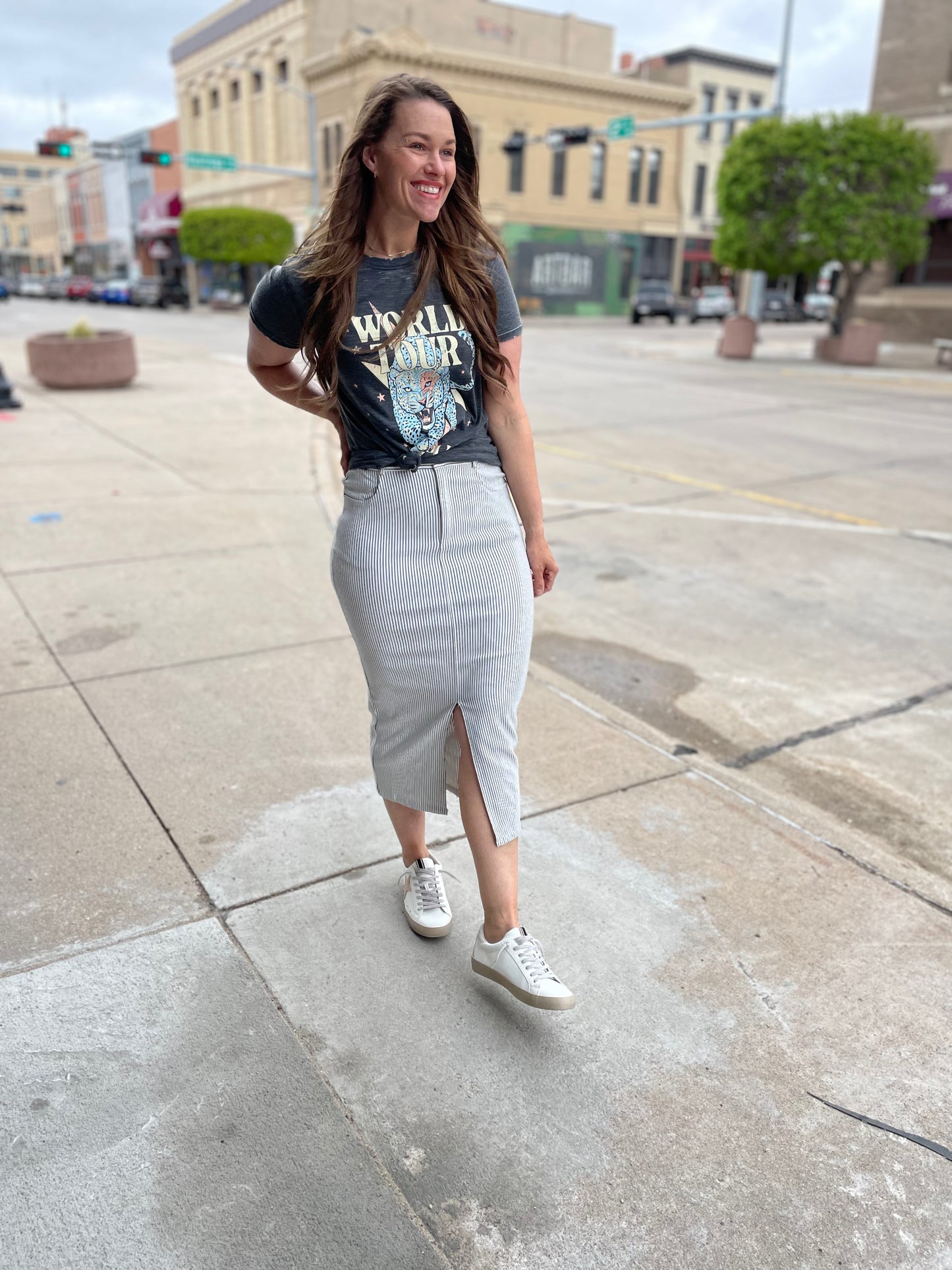 Sweet Striped Skirt