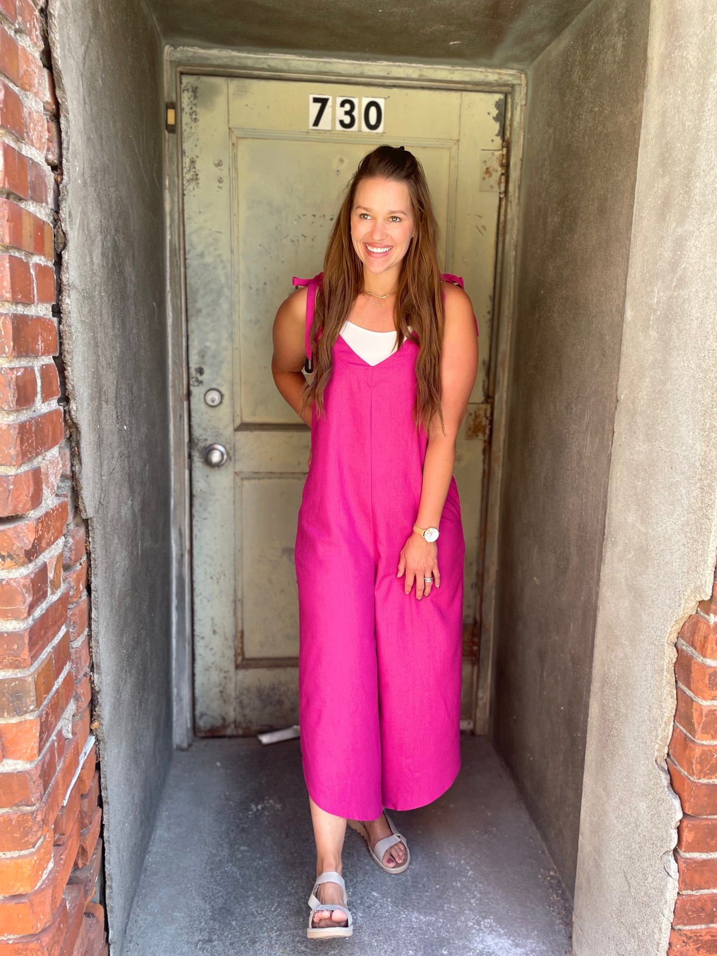 Jumpsuit Vibes - Raspberry