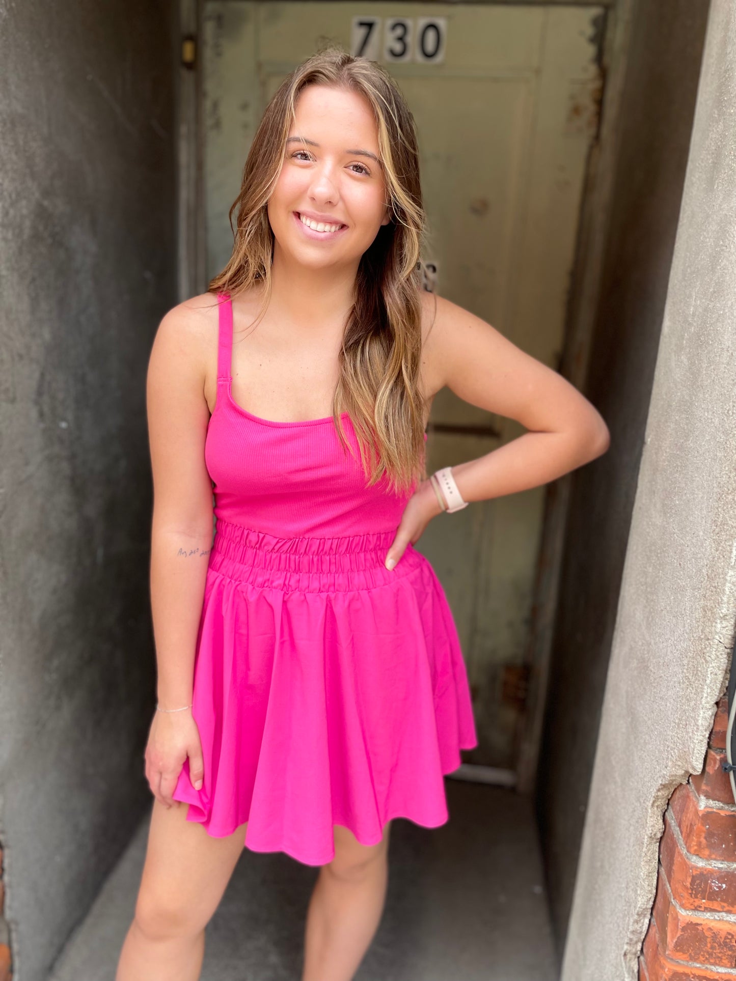Taya Athletic Dress - Pink