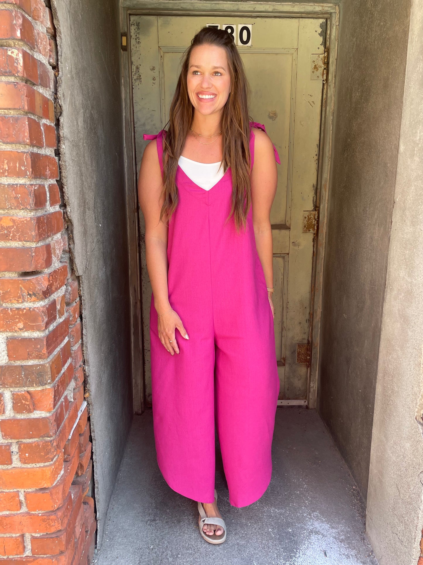 Jumpsuit Vibes - Raspberry