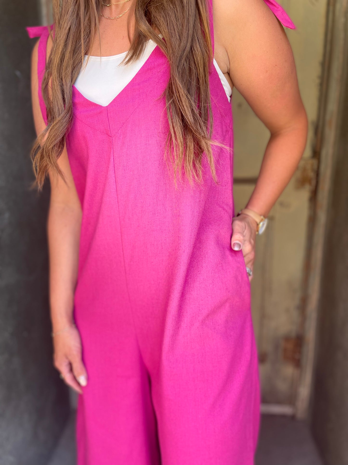 Jumpsuit Vibes - Raspberry