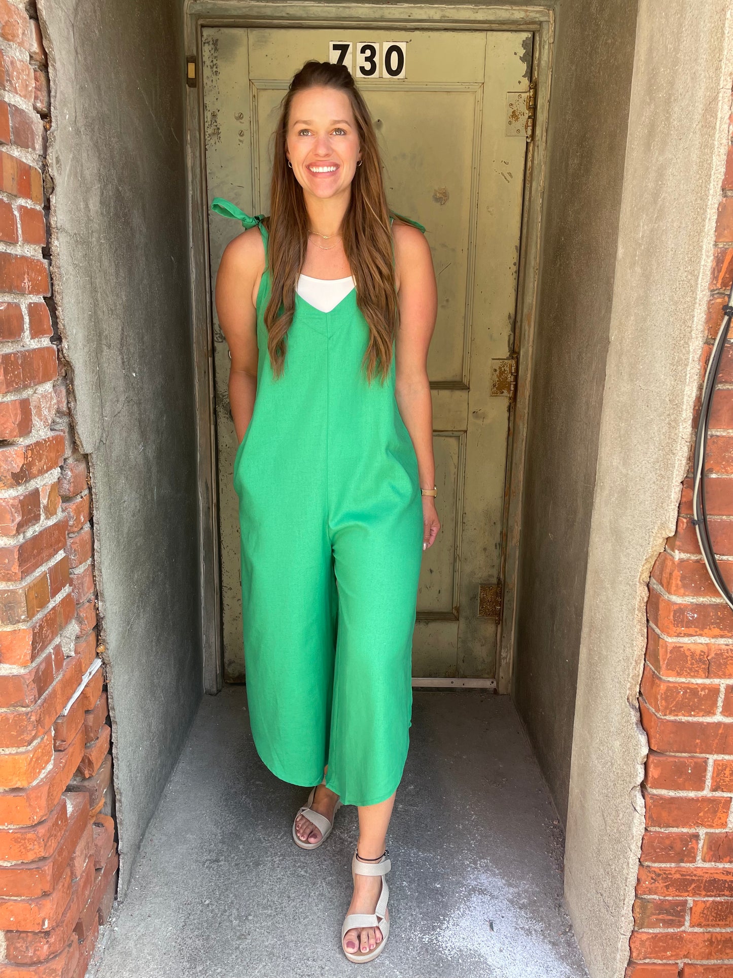 Jumpsuit Vibes - Leaf Green