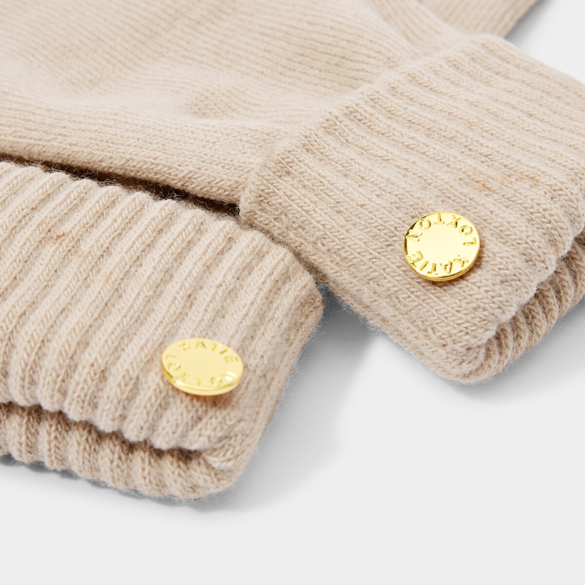 Taupe Knit Gloves