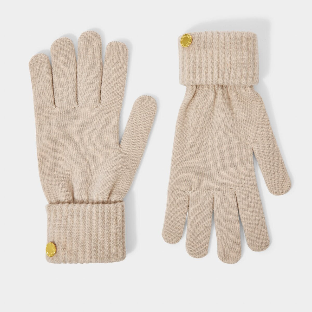Taupe Knit Gloves