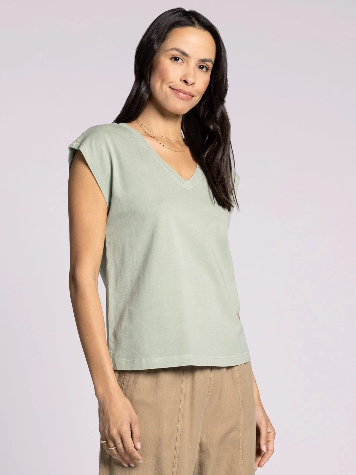 Romy Tee - Aqua Grey