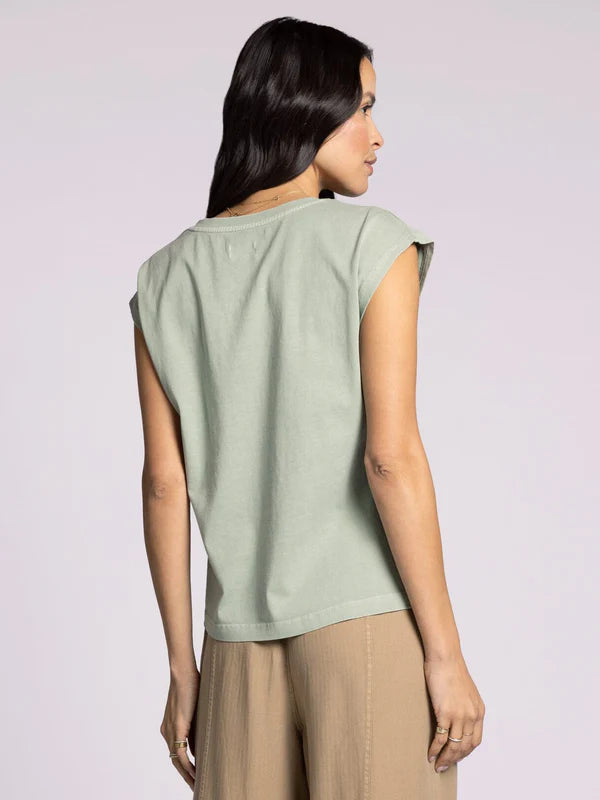 Romy Tee - Aqua Grey