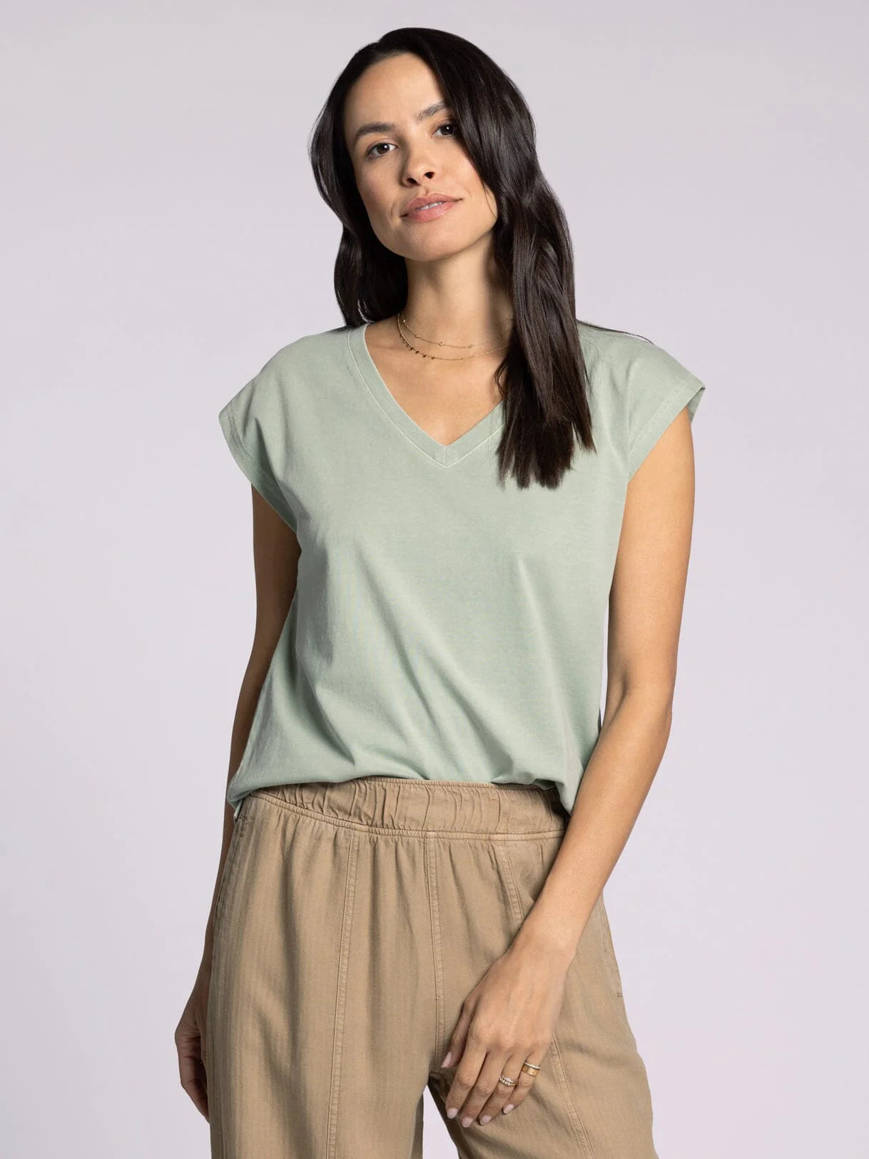 Romy Tee - Aqua Grey