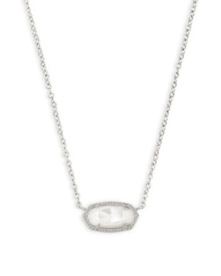 ELISA NECKLACE - Silver Ivory Mother Of Pearl