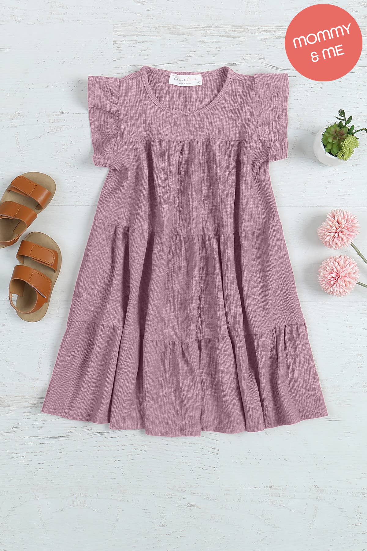 Tiered Dress - Mauve