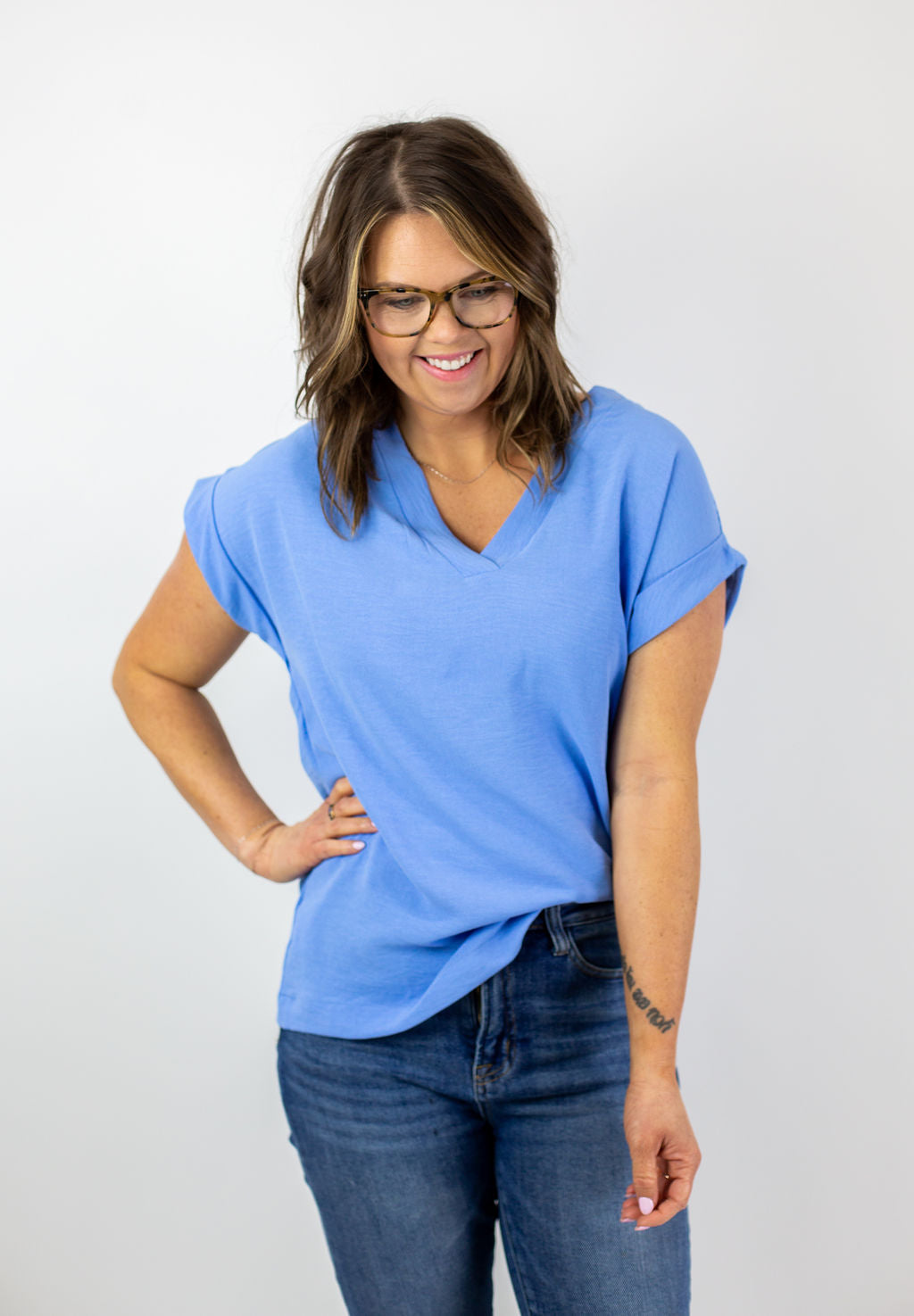 Influence Top - Sky Blue