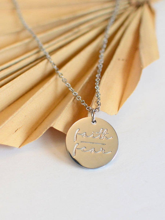 Faith Over Fear Necklace