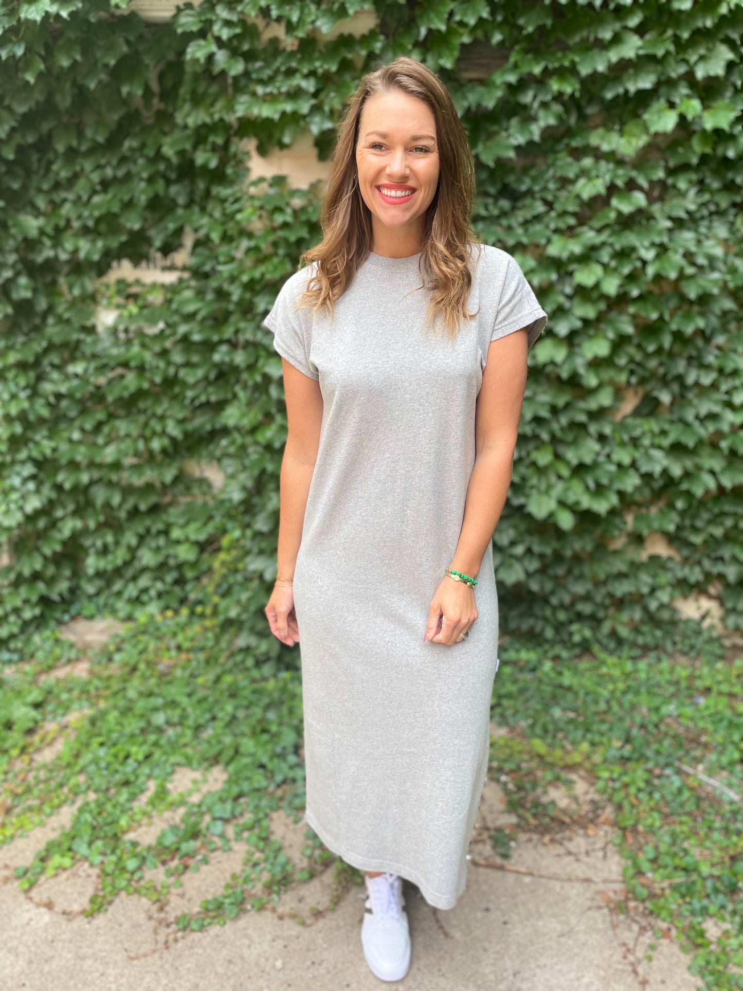 Jeanne Dress - Heather Grey