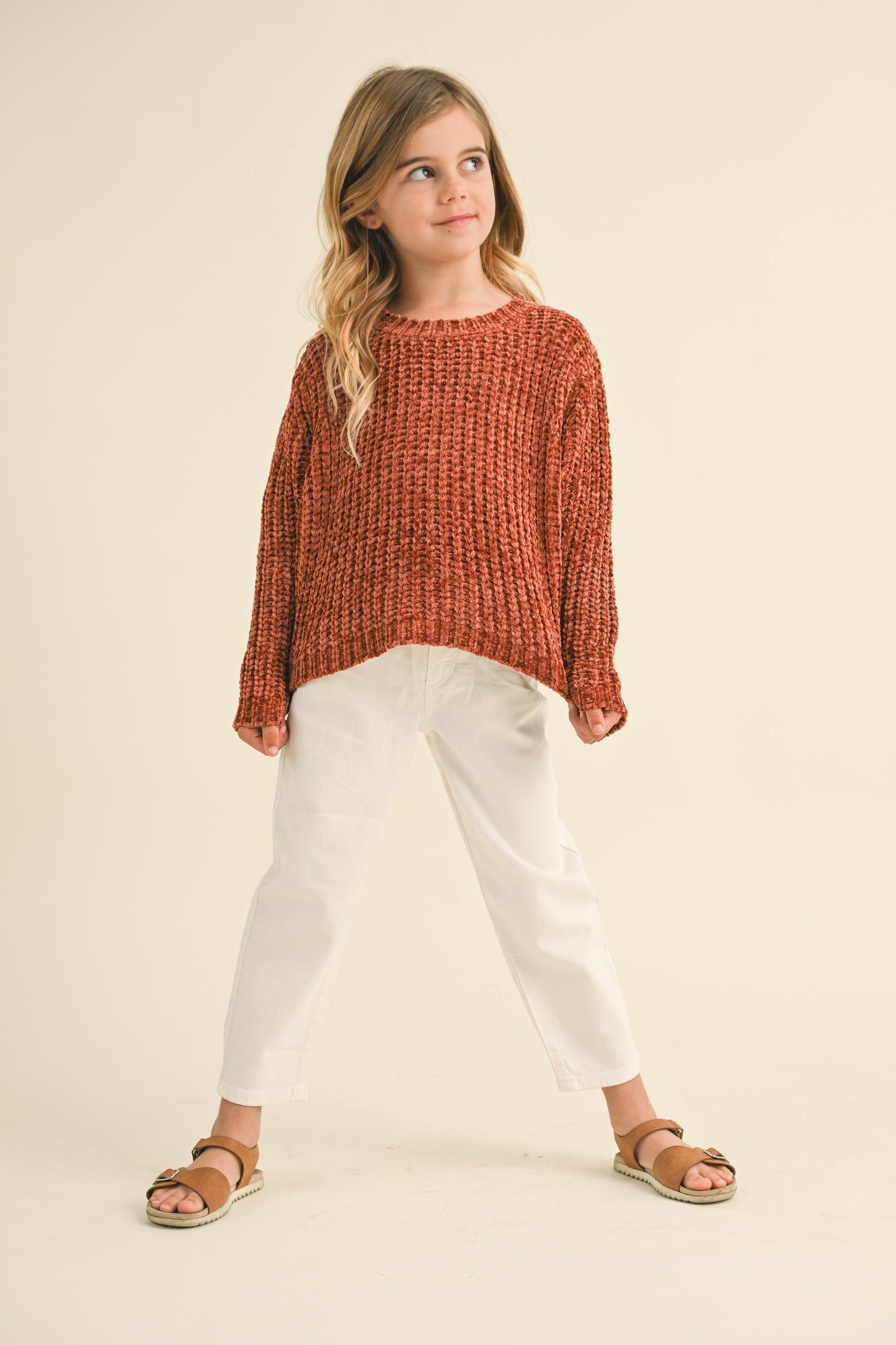 Chenille Pullover Rust