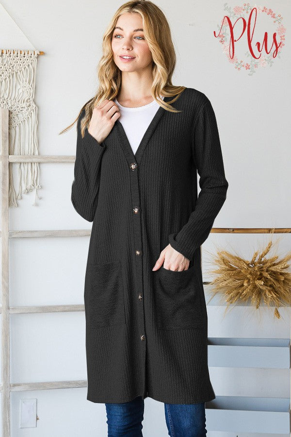 Length Cardigan Plus
