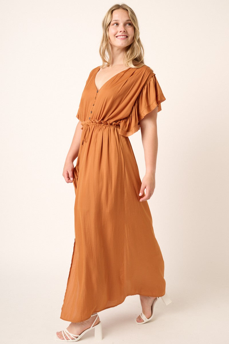 Make The Way Dress Rolling Peach Boutique