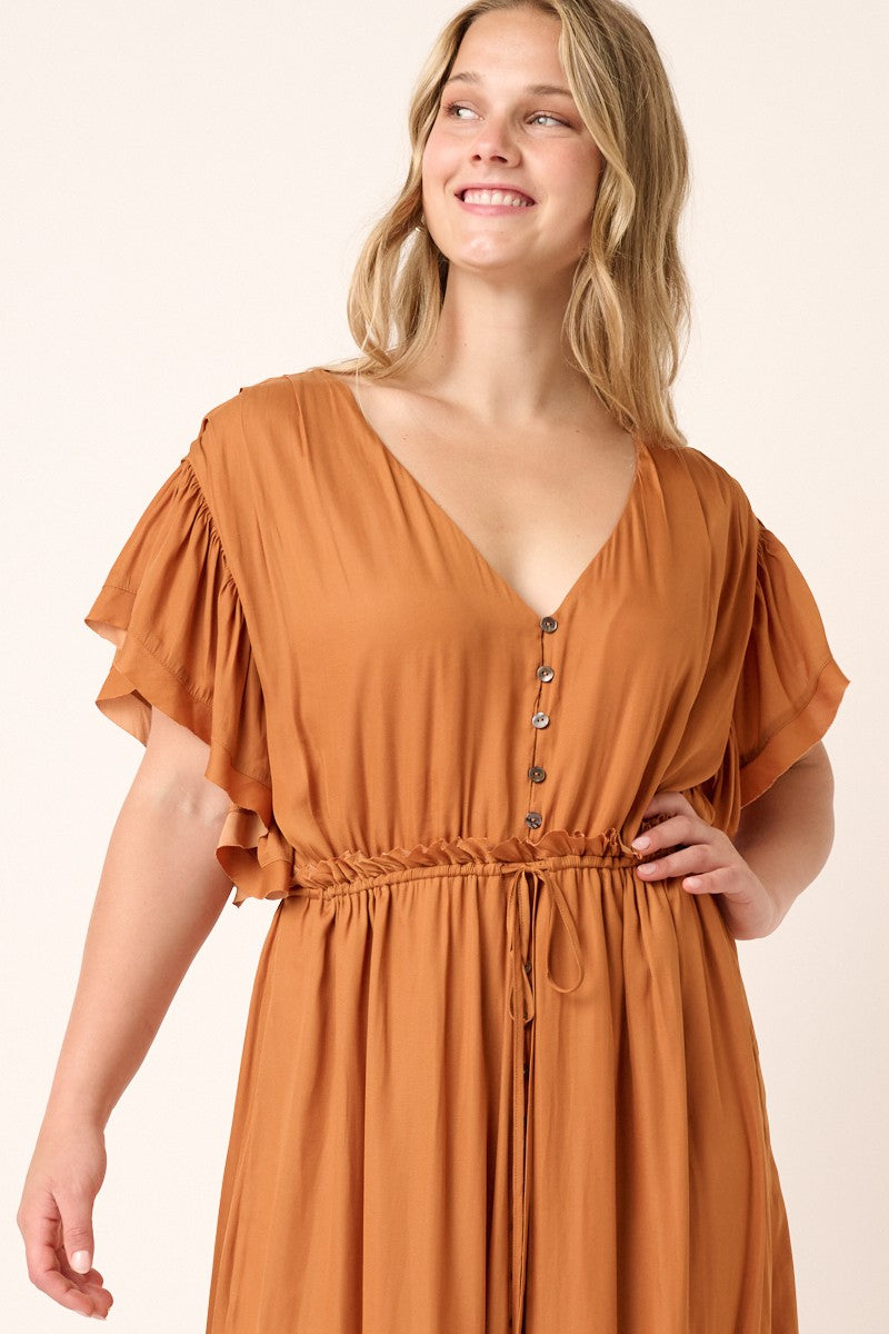 Make The Way Dress Rolling Peach Boutique