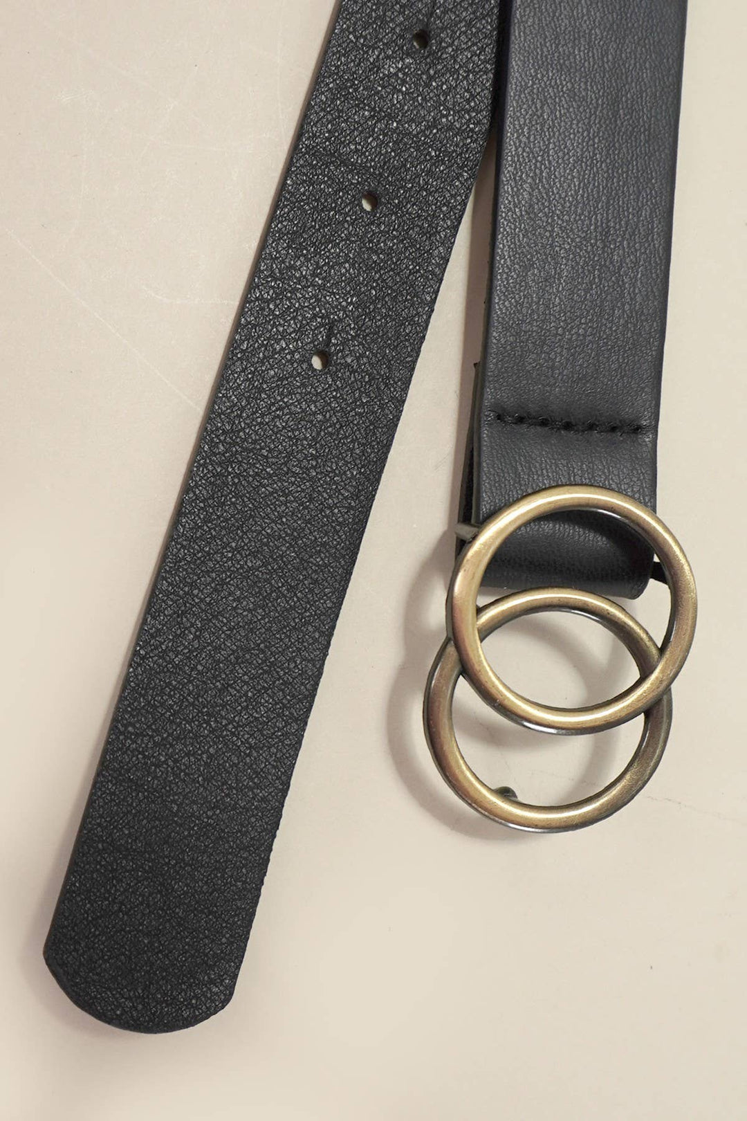 DOUBLE O BUCKLE BELT | Taupe