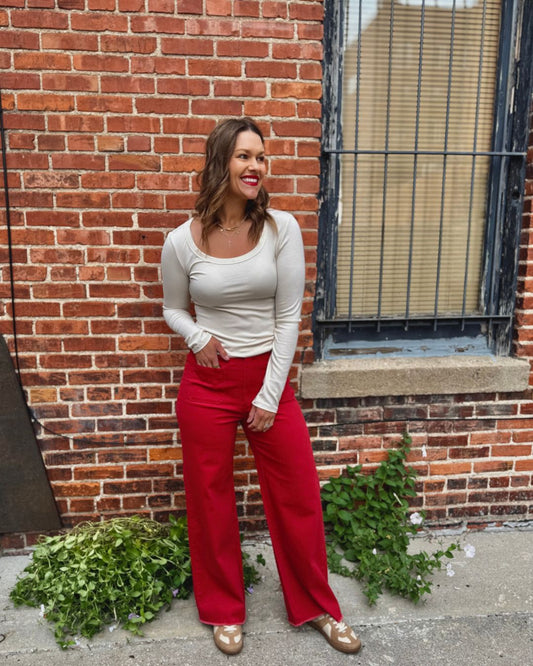Scarlet Edge Twill Pants