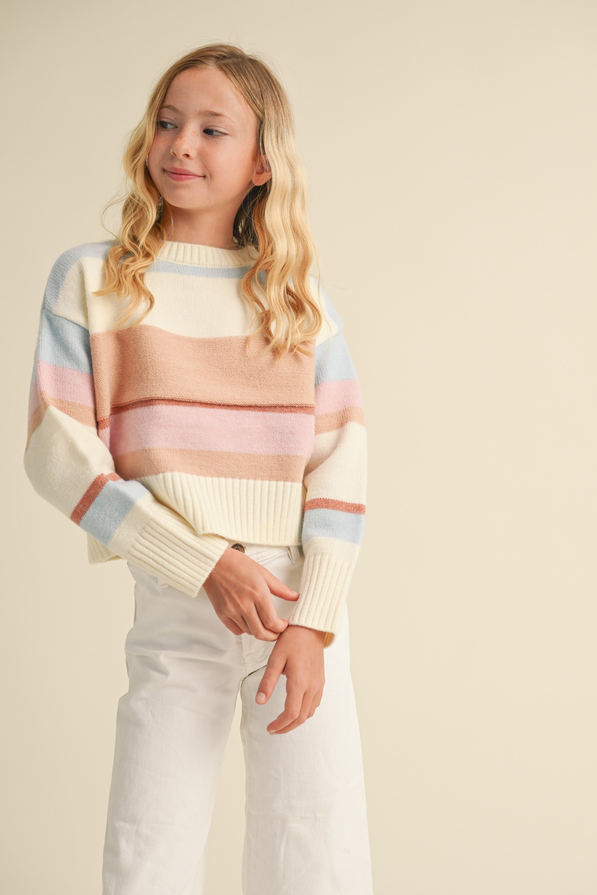 Tween Girls Cropped Sweater