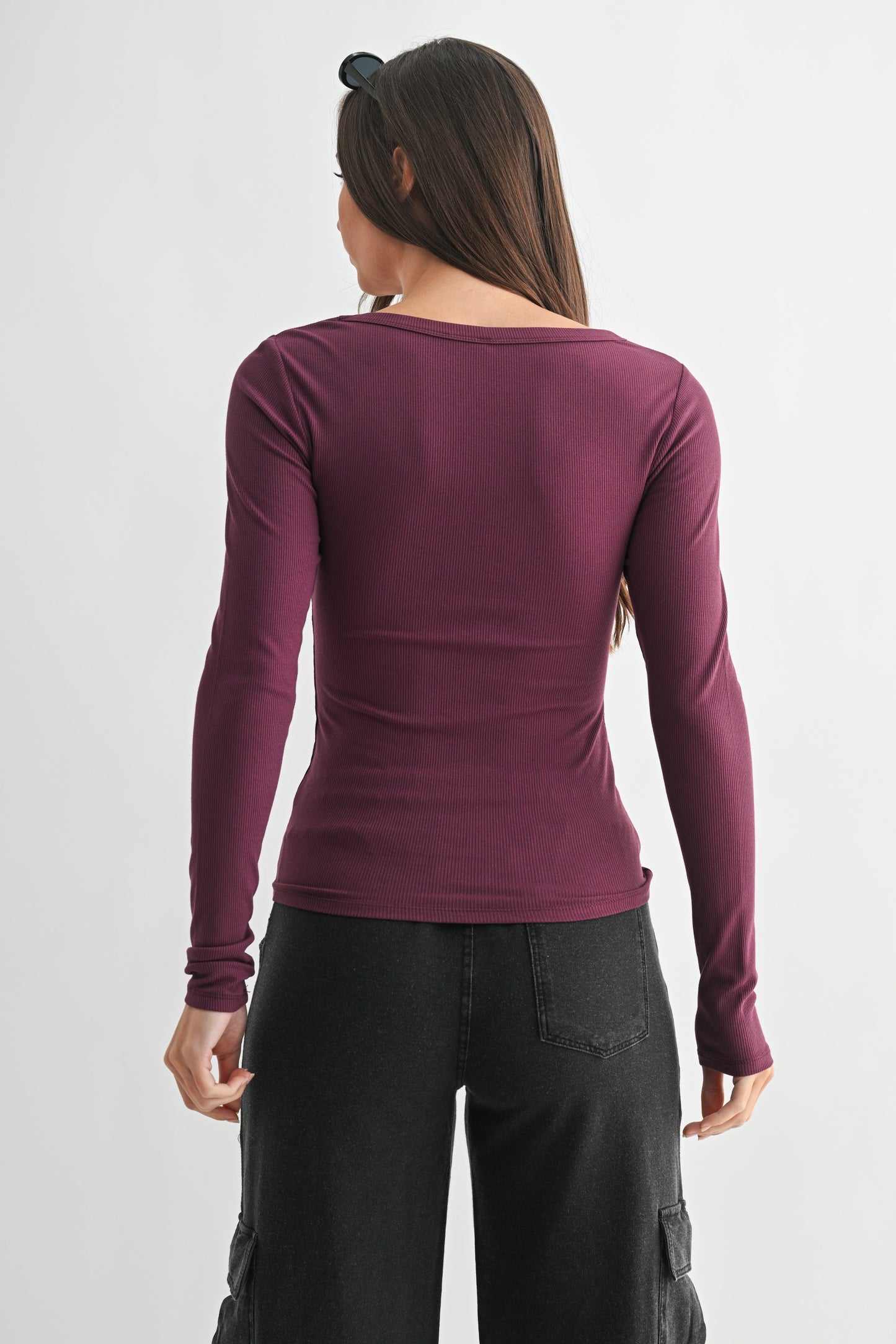 Micro Ribbed Long Sleeve