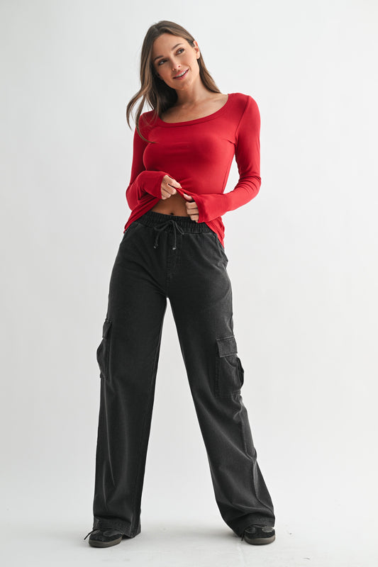 Micro Ribbed Long Sleeve