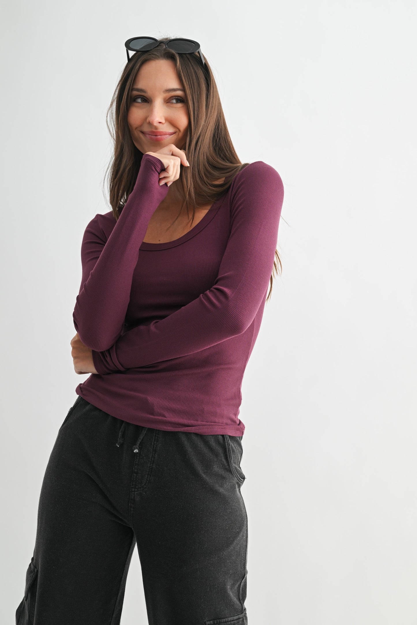 Micro Ribbed Long Sleeve