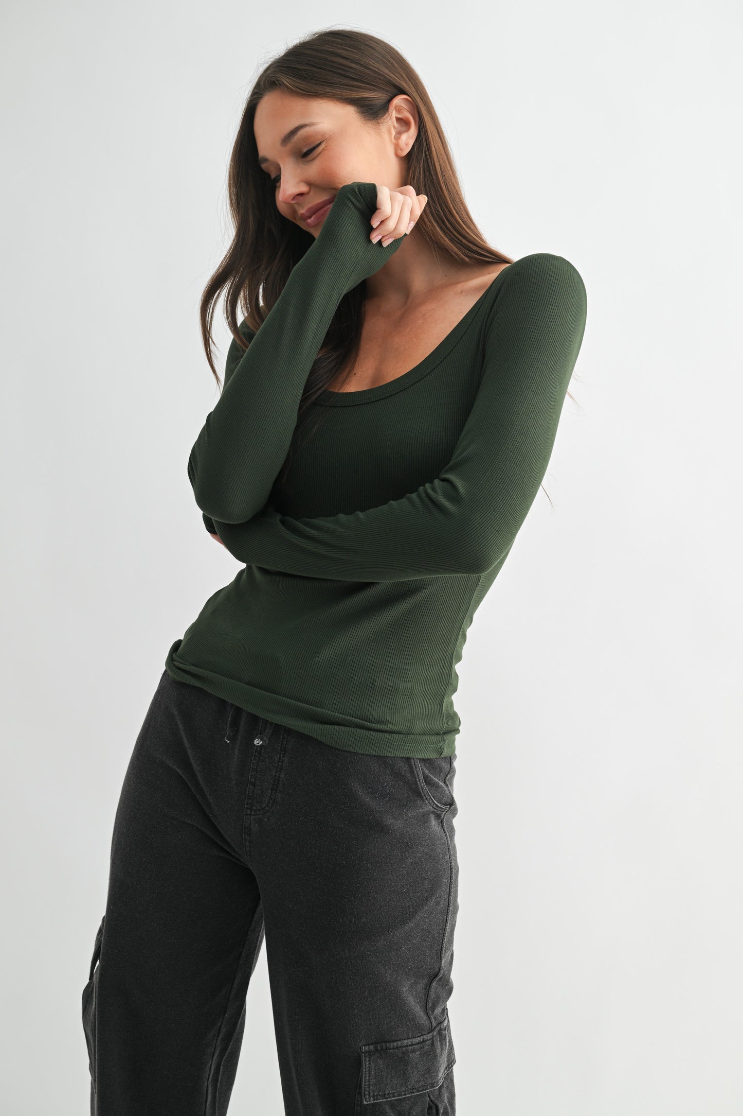 Micro Ribbed Long Sleeve