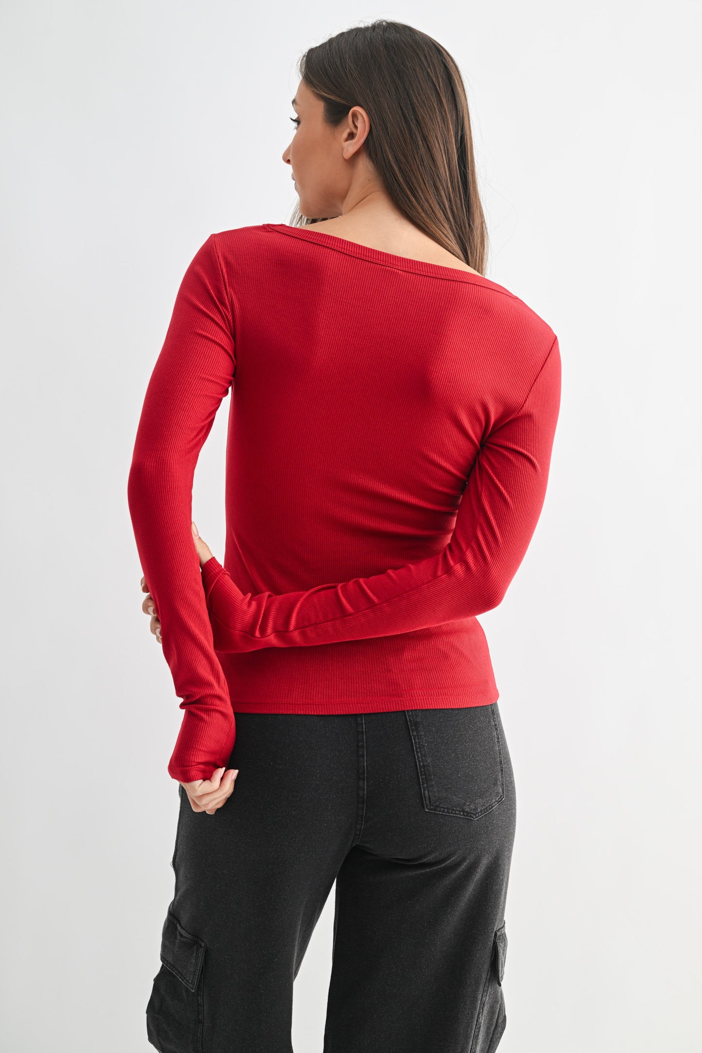 Micro Ribbed Long Sleeve