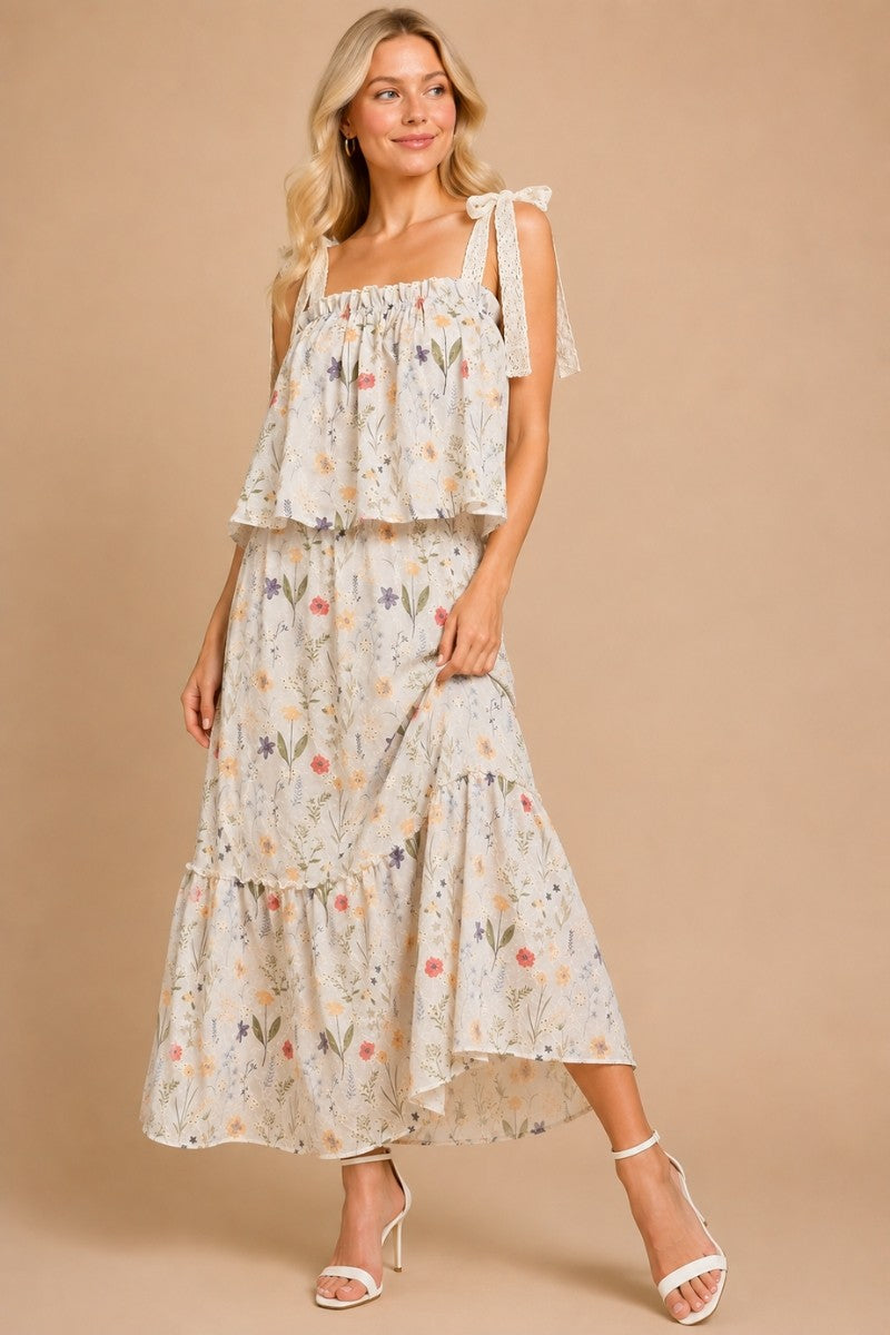Meadow Ruffle Midi Dress