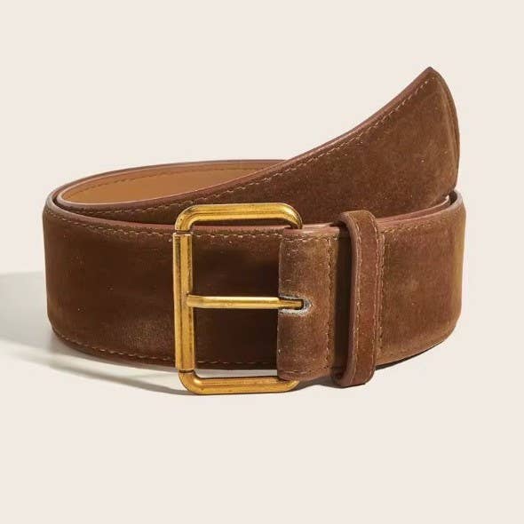 Vintage Inspired Belt with Gold Buckle