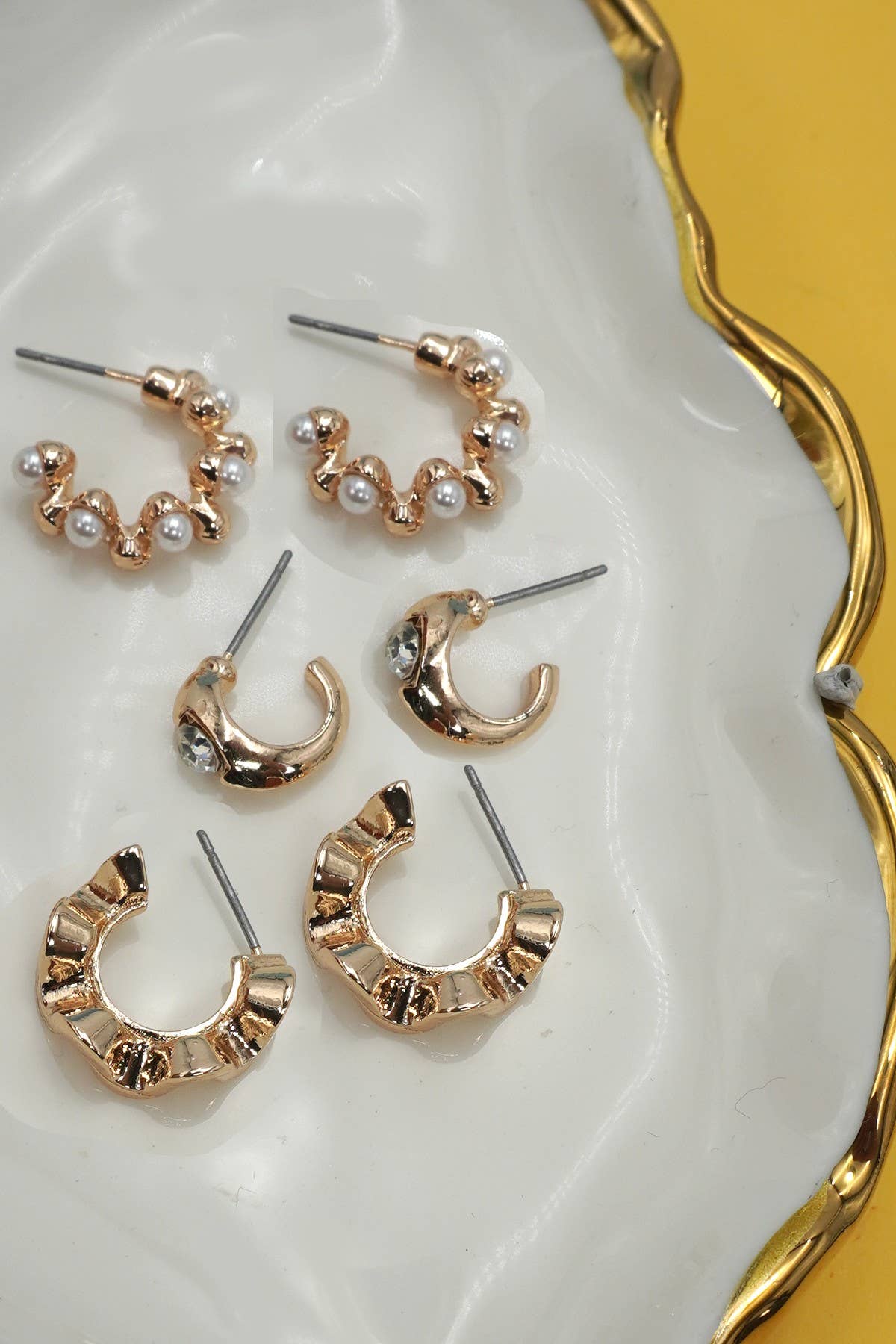 MULTI CLASSIC HOOP TRIO EARRINGS