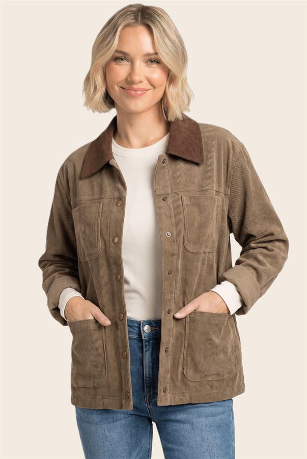 Evelyn Corduroy Barn Jacket