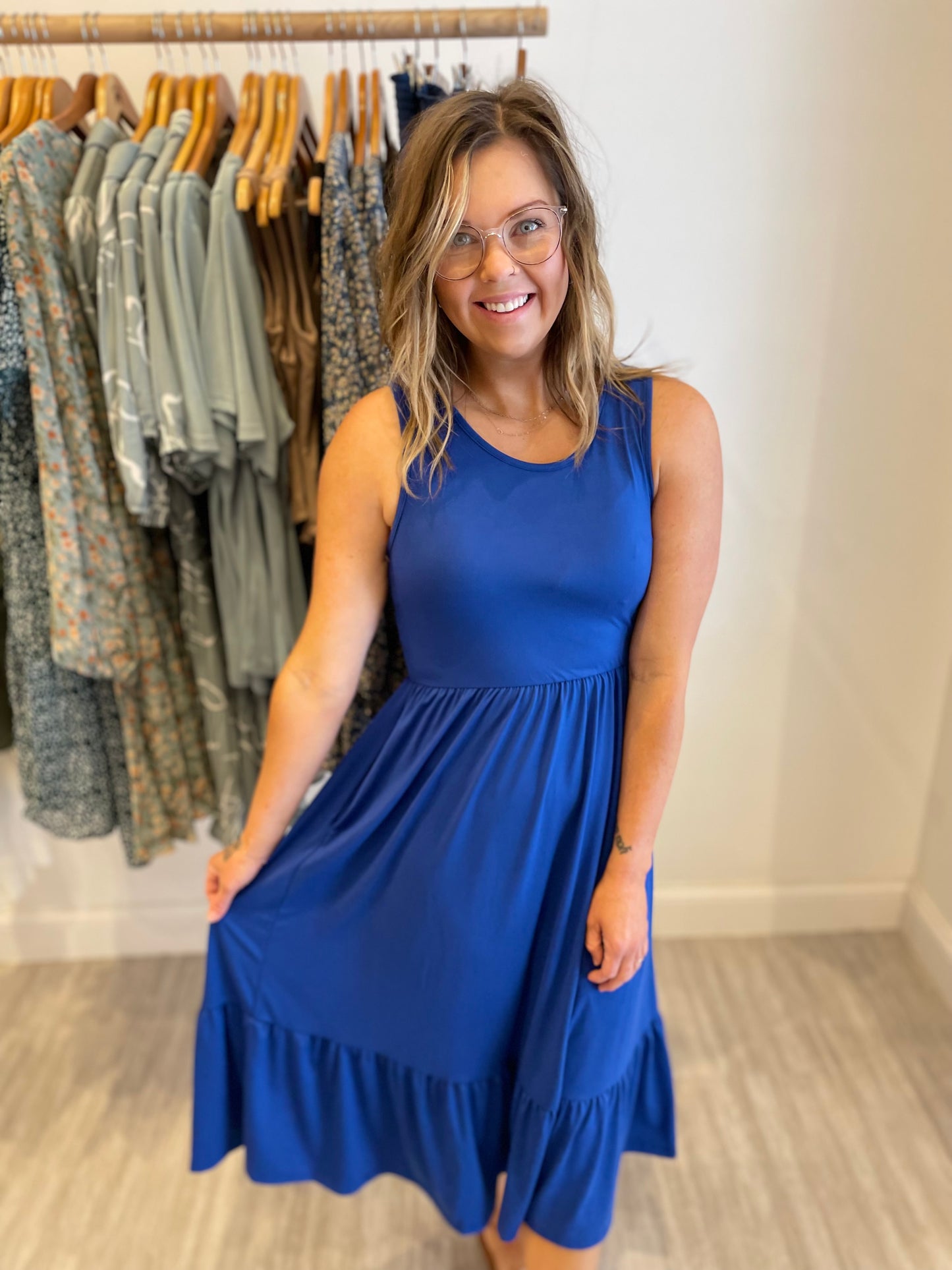 Royal Blue Dress – Rolling Peach Boutique