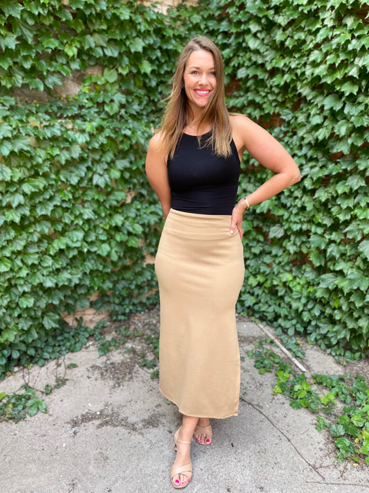 Pencil Skirt - Camel