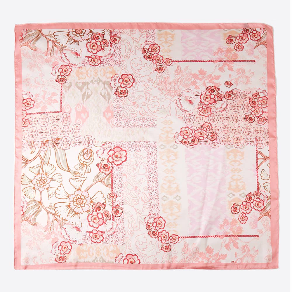 The Daisy Pastel Floral Patchwork Scarf