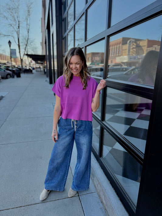 The Parker Sweater - Purple