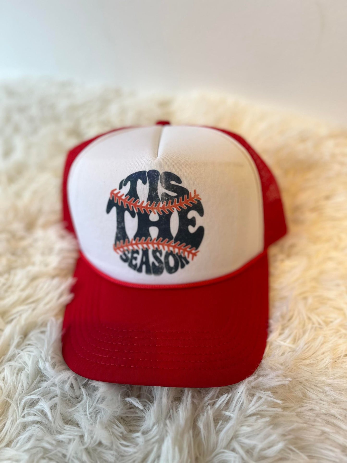 Tis The Season Red Trucker Hat