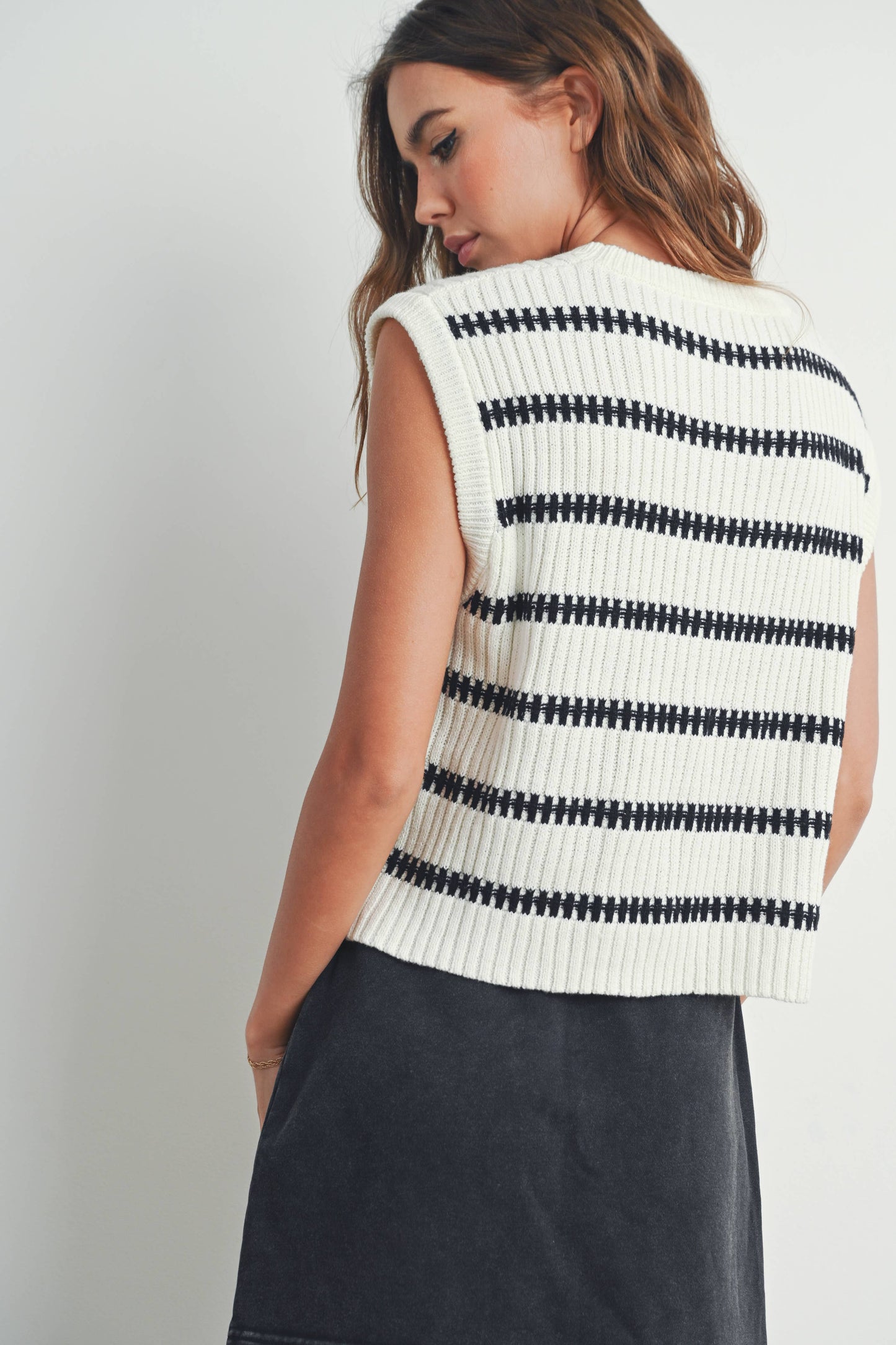 The Sienna Striped Knit Tank