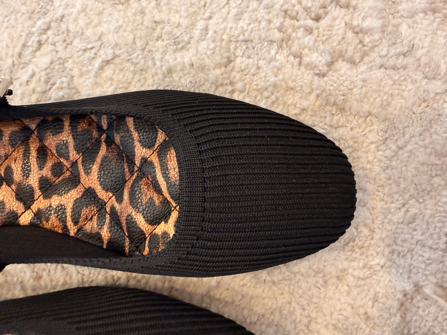 Brita Ballerina Flat Black Knit