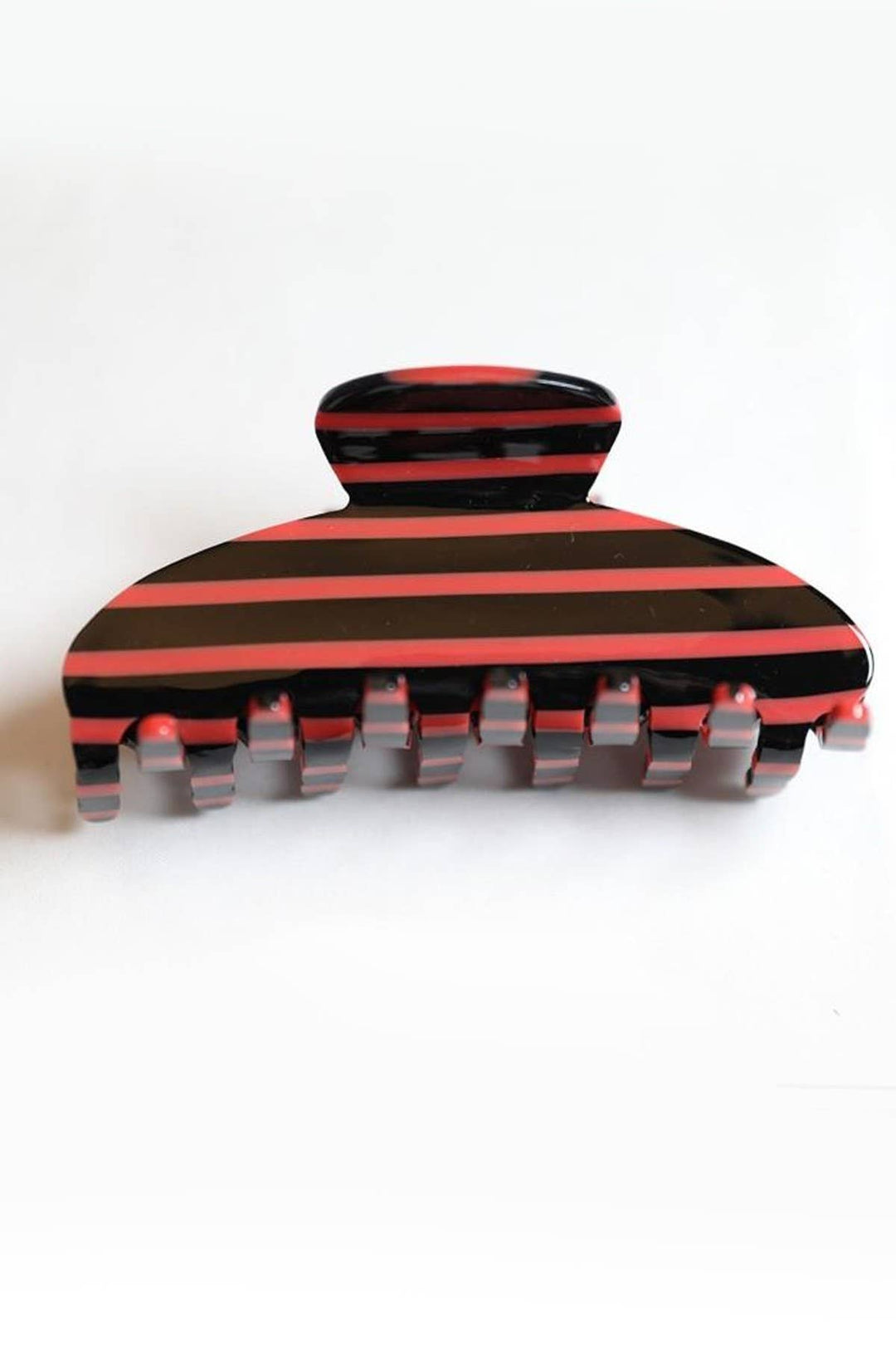 Jumbo Stripe Plaid Hair Claw Clip