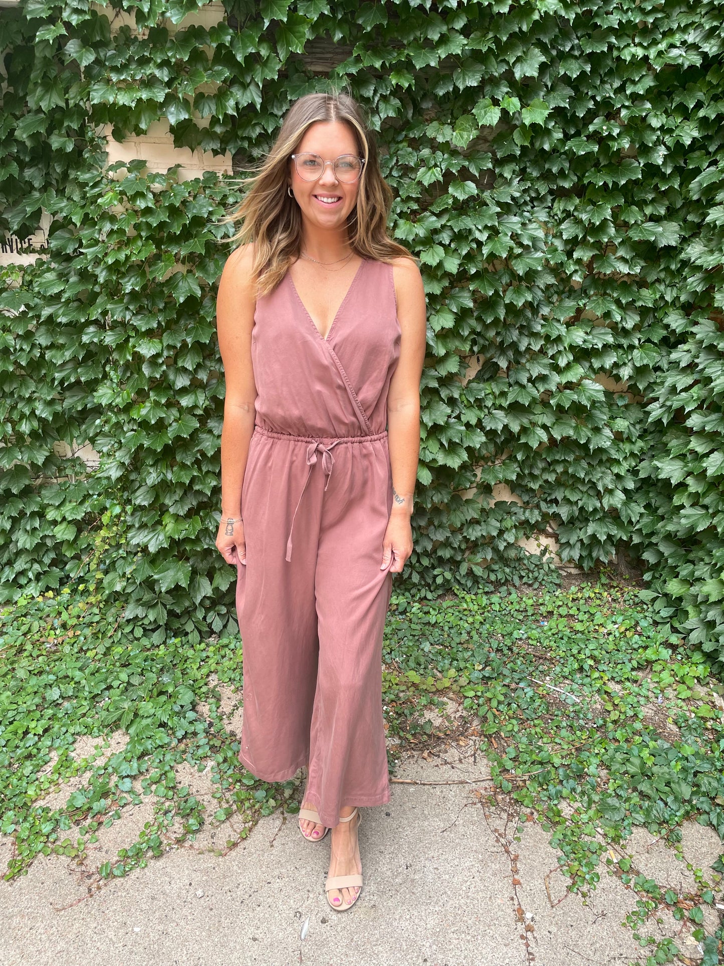 Tencil Jumpsuit - Marsala