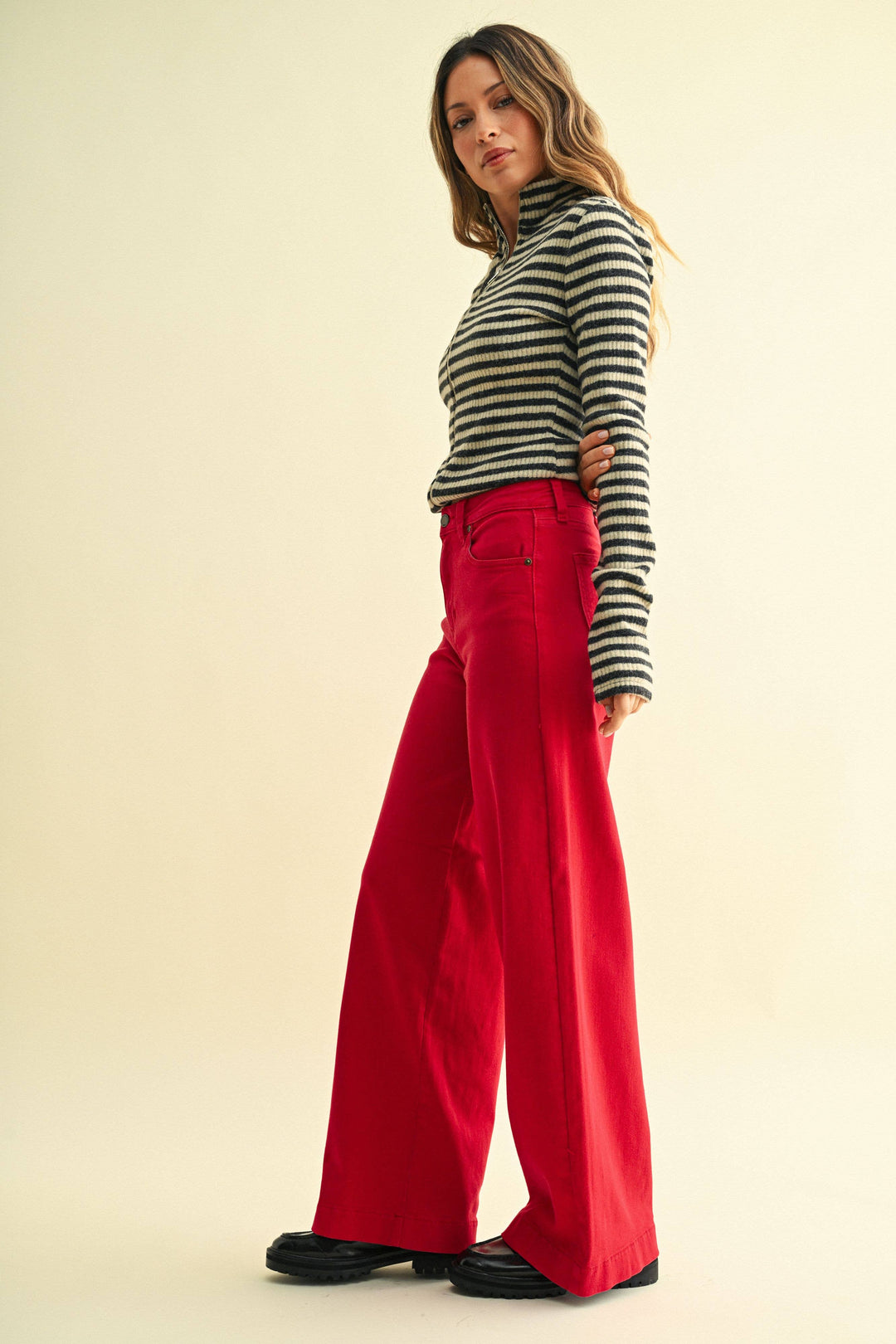 Jenny Clean Hem Full Length Wide Leg
