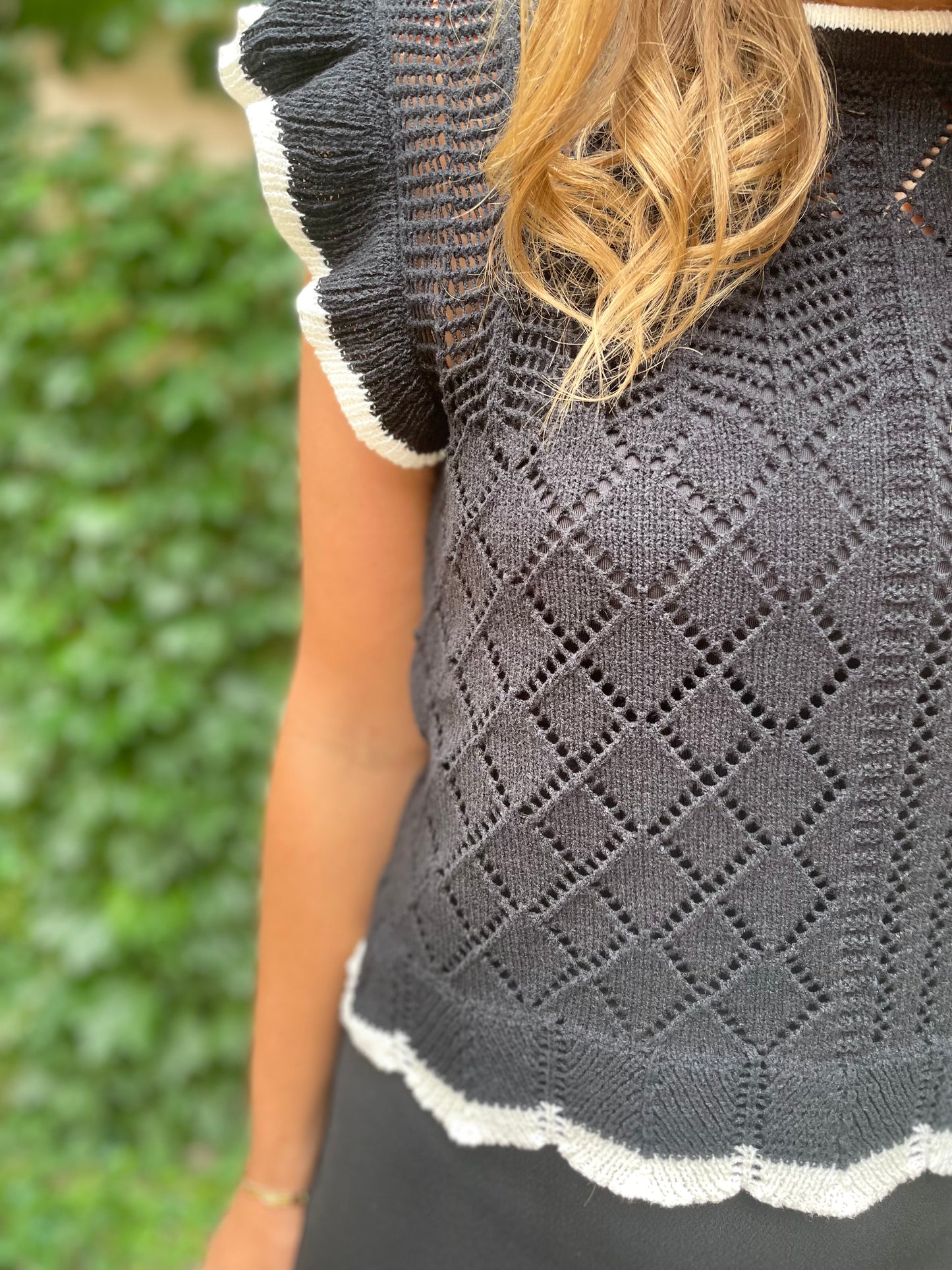 Knit Multi Pattern Black