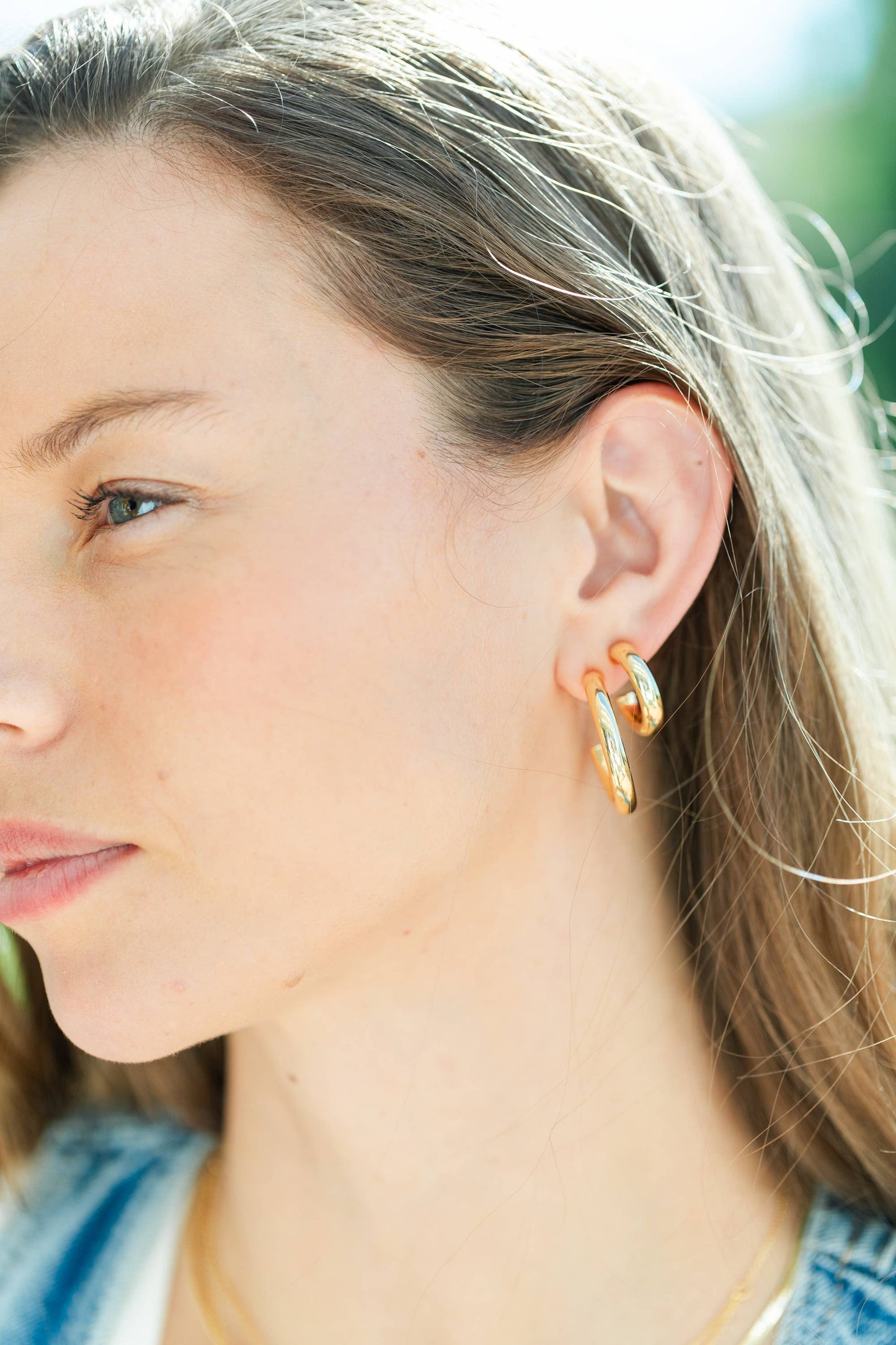The Perfect Hoop Earrings: Gold